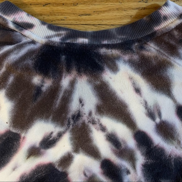 Young Fabulous & Broke Sweatshirt Boho Coral Purple Tie-Dye Crew Neck Women’s XS - Picture 5 of 14